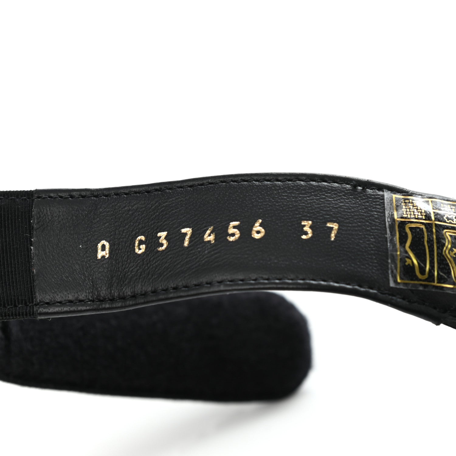 Chanel Grosgrain Crystal Logo Platform Sandals 37 Black 8 of 8
