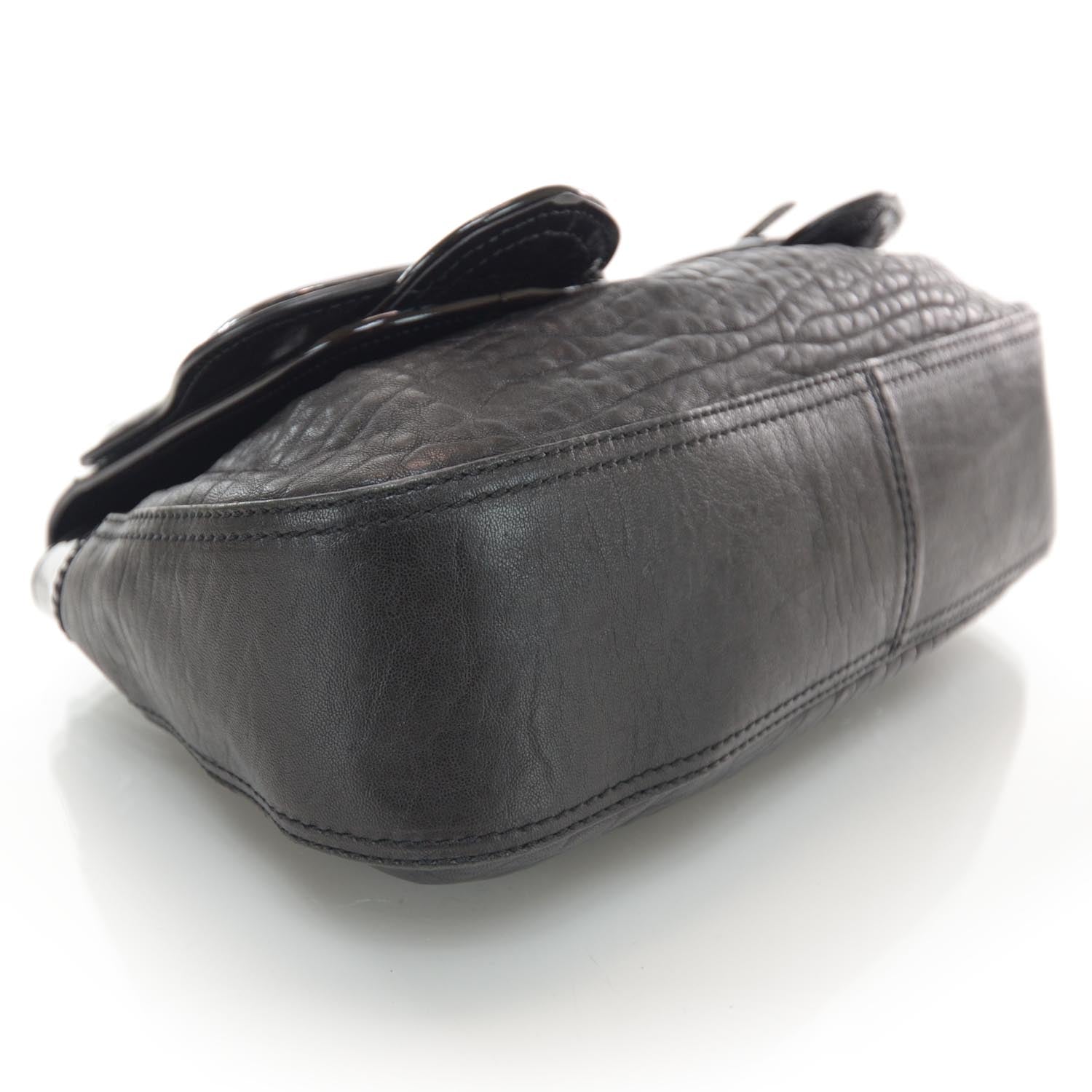 Fendi Nappa Patent B Bag Black 4 of 8