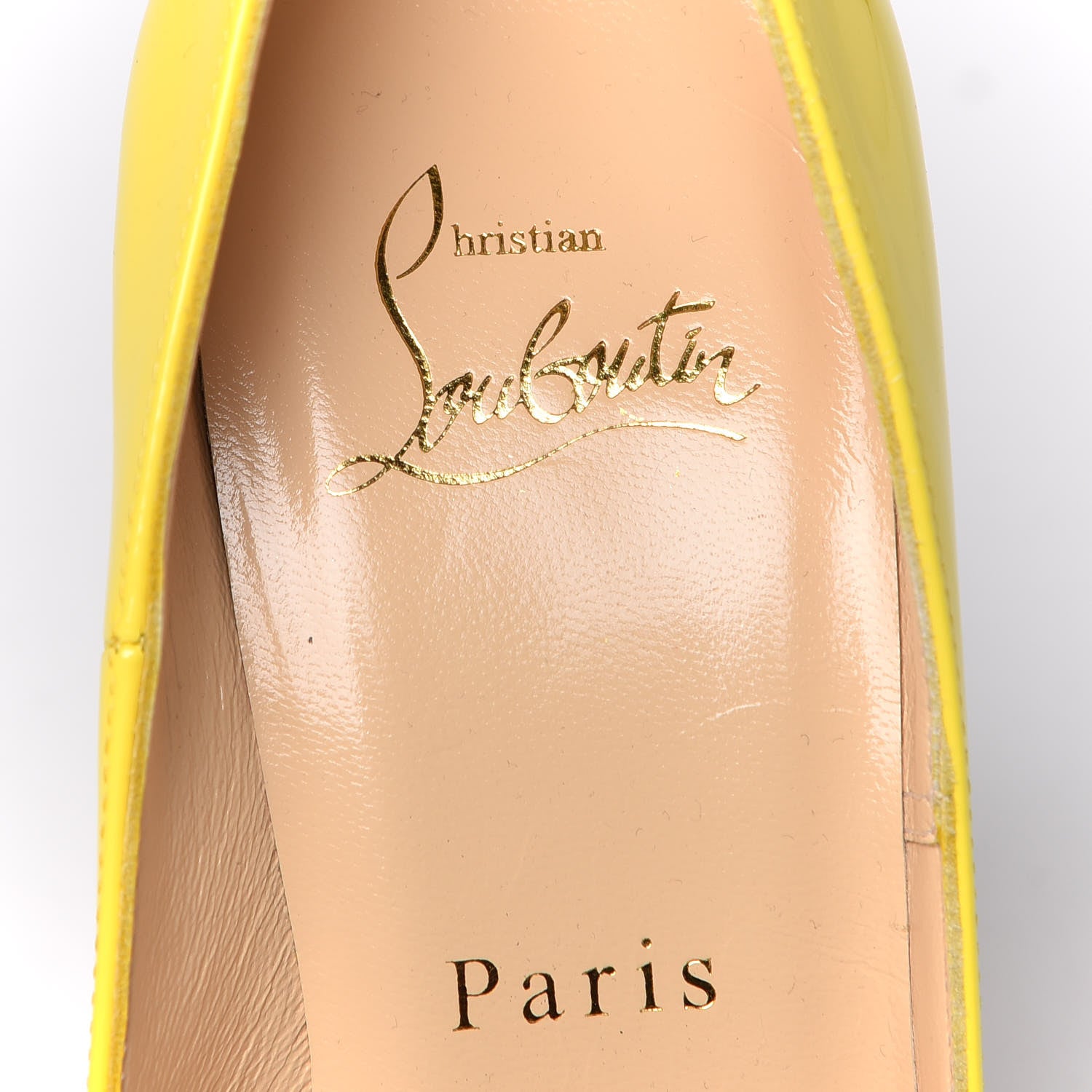 Christian Louboutin Patent So Kate 120 Pumps 35 Yellow Queen 7 of 9