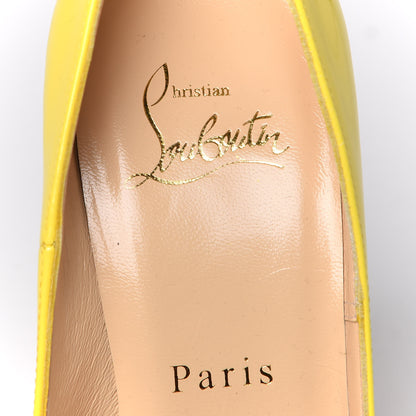 Christian Louboutin Patent So Kate 120 Pumps 35 Yellow Queen 7 of 9