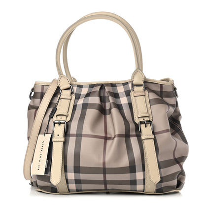 Burberry Smoked Check Small Northfield Tote Trench 1 of 11