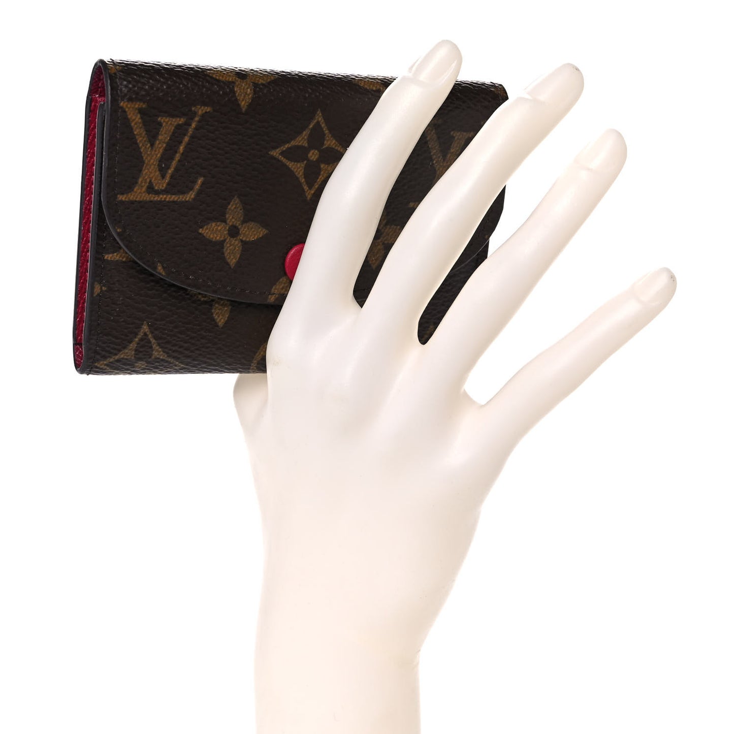 Monogram Rosalie Coin Purse Fuchsia