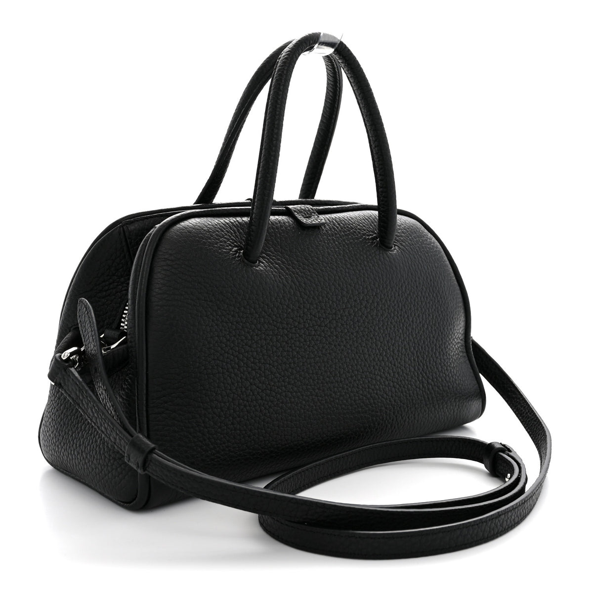 Jacquemus Grained Calfskin Le Petit Turismo Black 3 of 11