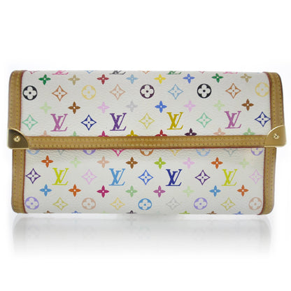 Louis Vuitton Monogram Multicolor Porte Tresor International Wallet White 1 of 7