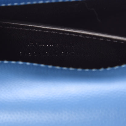 Saint Laurent Grain De Poudre Small Classic Monogram Kate Satchel Blue Clair 8 of 8