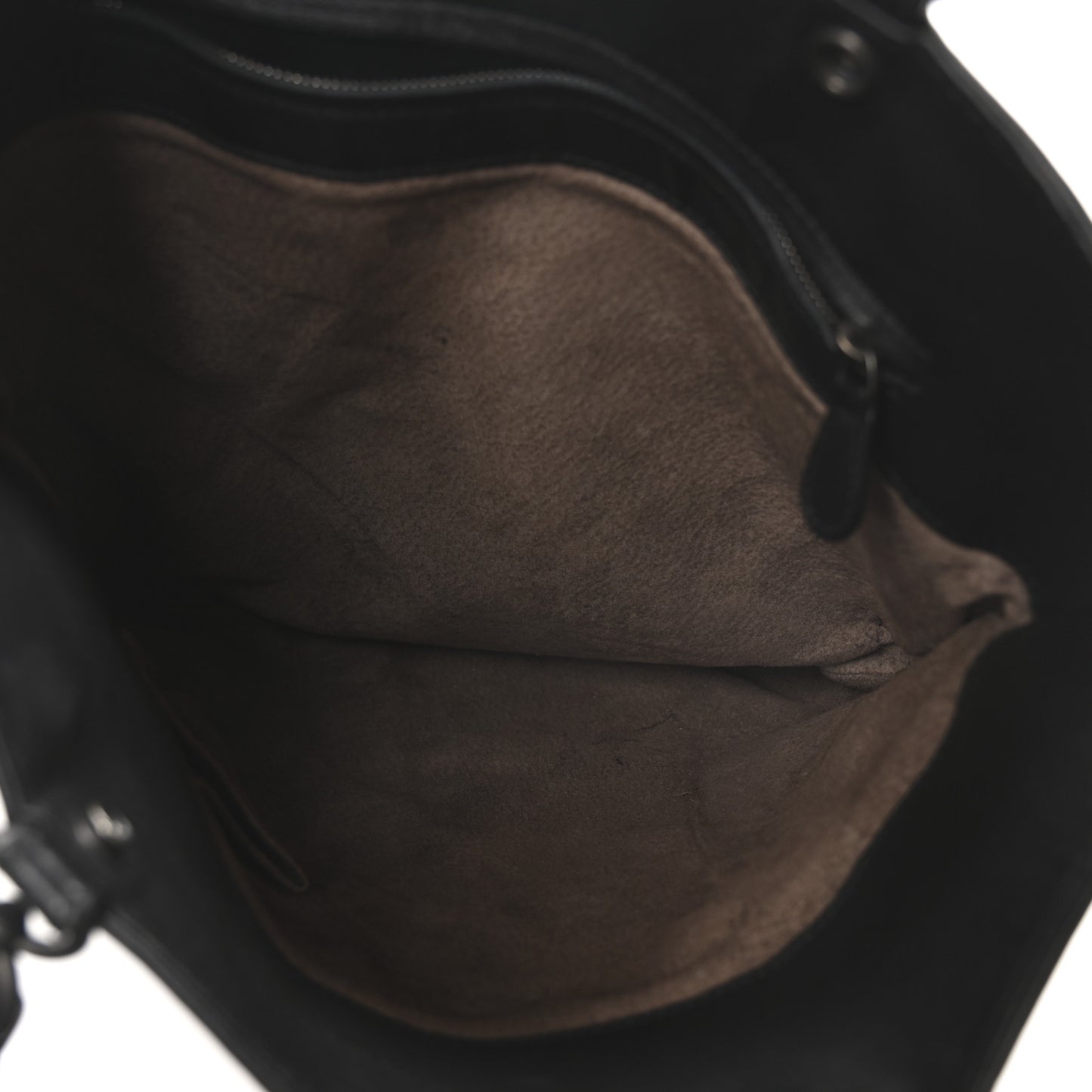 Nappa Intrecciato Flat Shoulder Bag Black