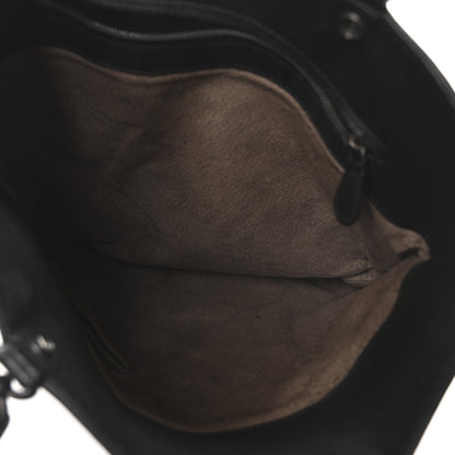 Bottega Veneta Nappa Intrecciato Flat Shoulder Bag Black 5 of 9