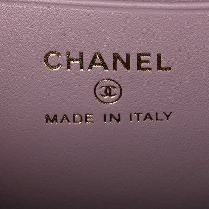 Chanel Caviar Quilted CC Mini Classic Backpack Light Purple 6 of 11