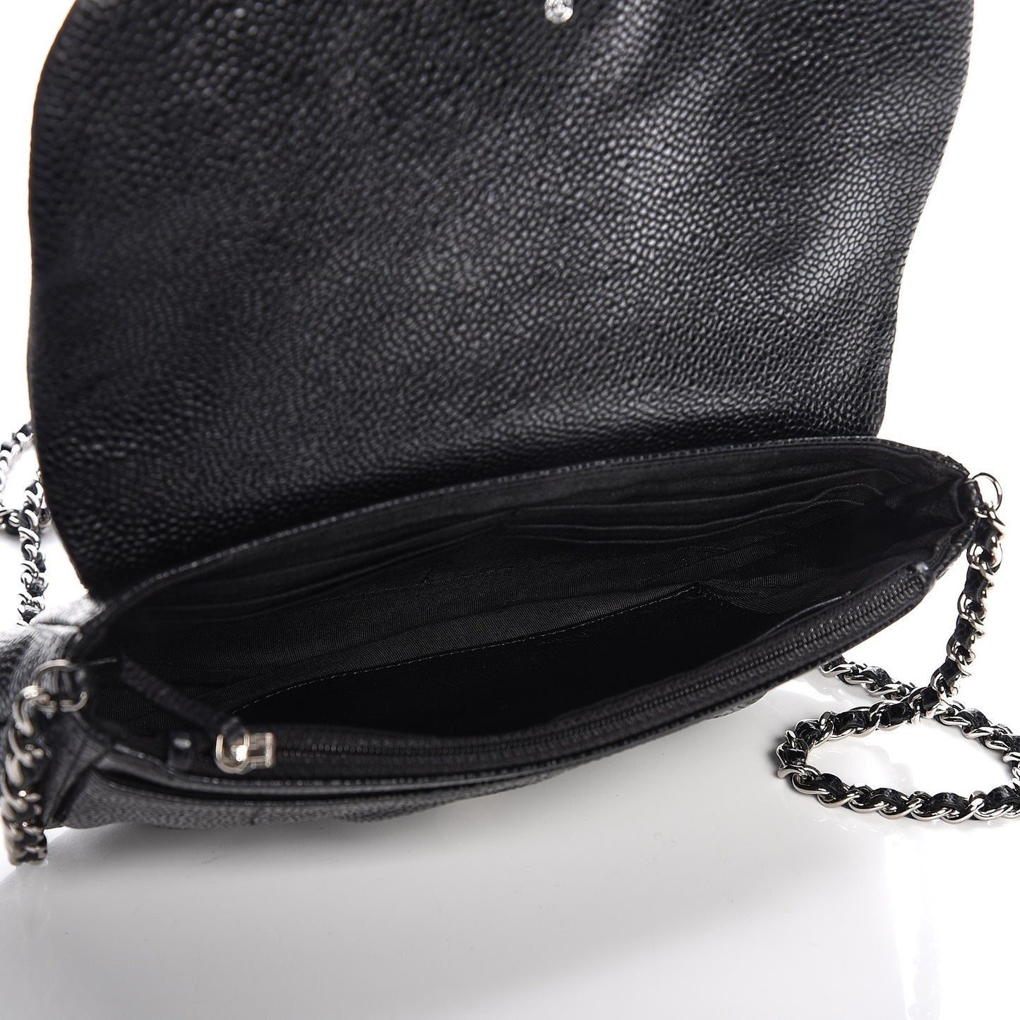 Caviar Half Moon Wallet On Chain WOC Black