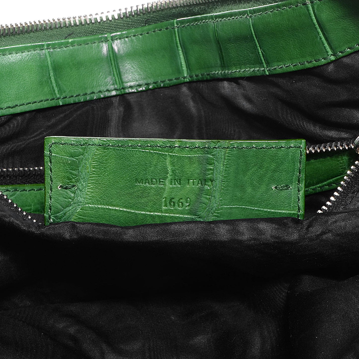Crocodile Work Bag Green