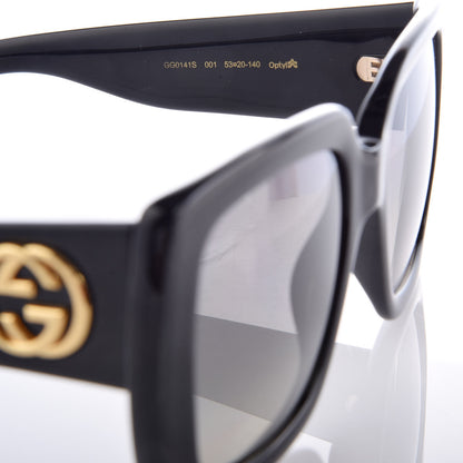 Gucci Acetate Square Frame Sunglasses GG0141S Black 5 of 9