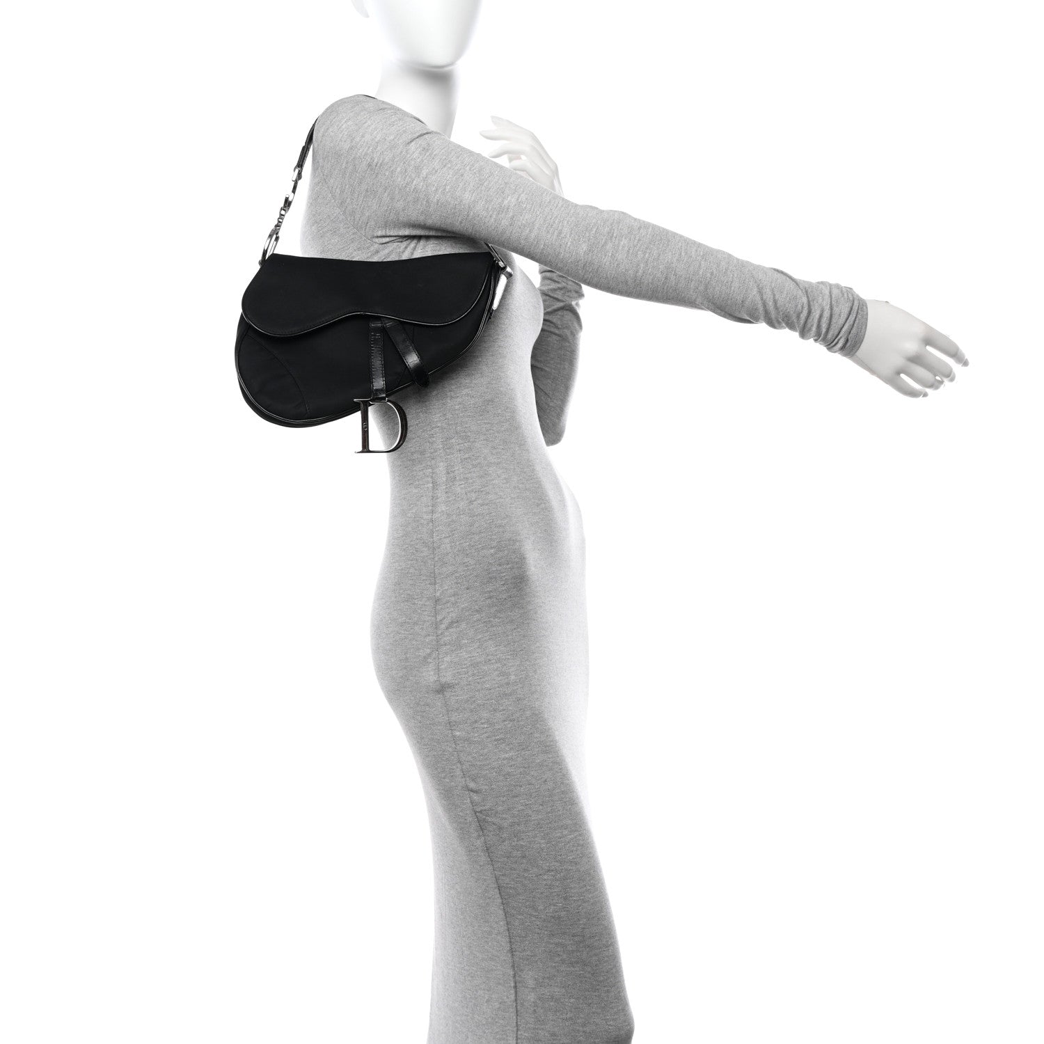 Christian Dior Nylon Saddle bag Black 2 of 13
