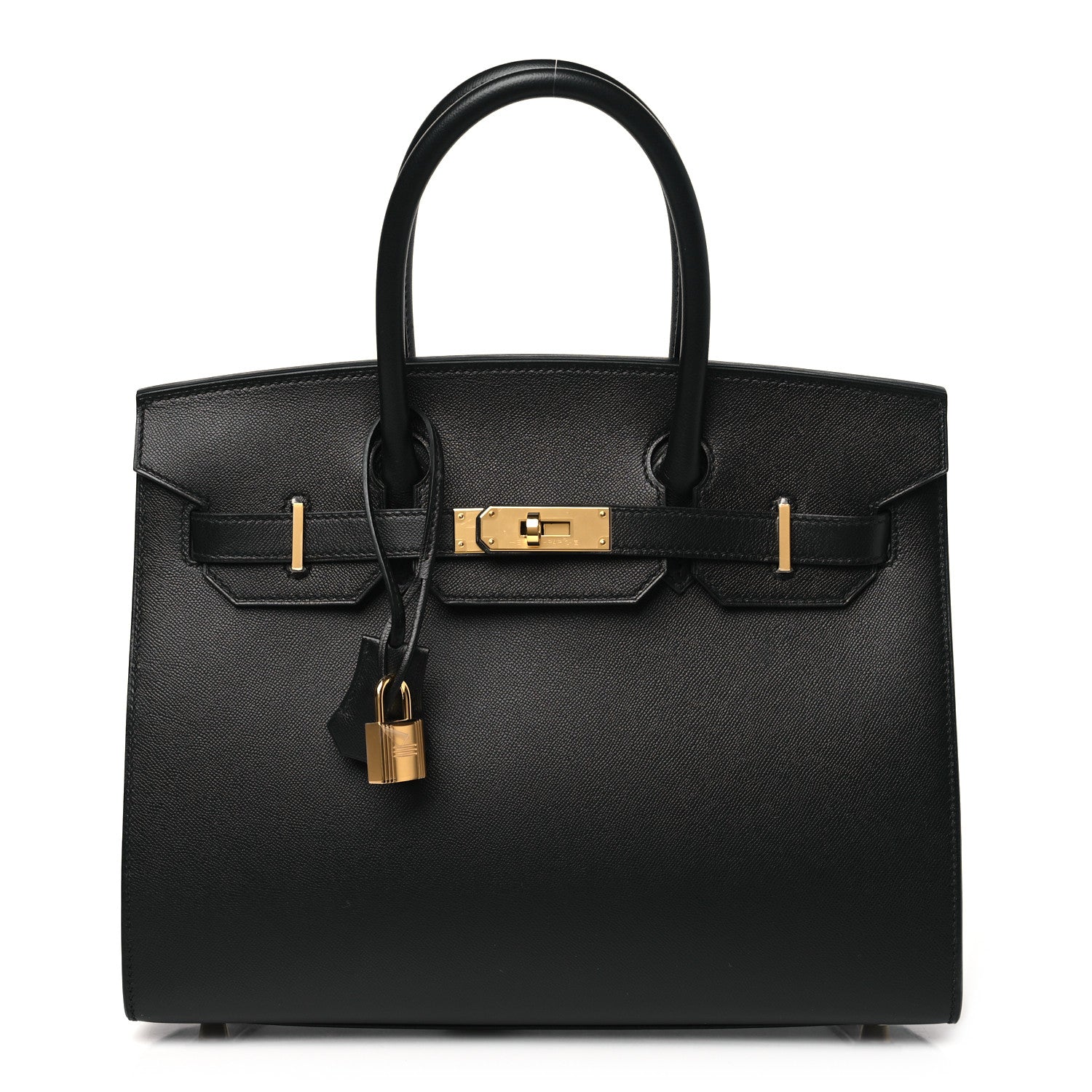 Hermes Madame Calfskin Birkin Sellier 30 Black 1 of 10