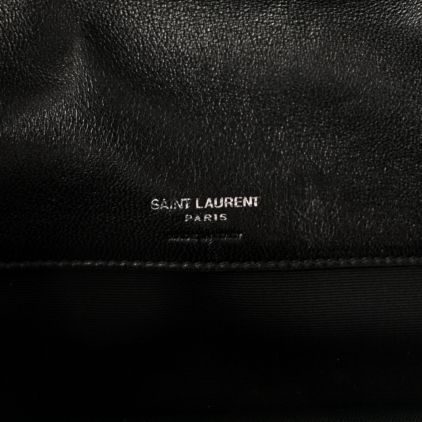 Lambskin Chevron Quilted Large LouLou Black