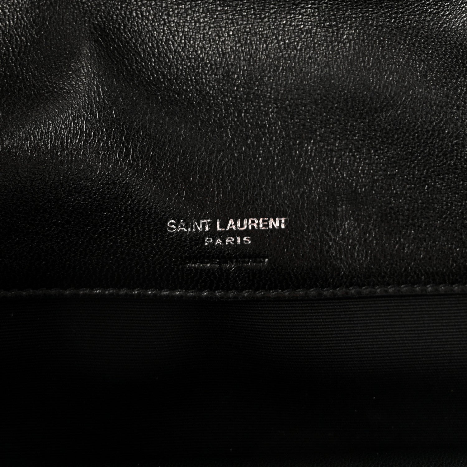 Saint Laurent Lambskin Chevron Quilted Large LouLou Black 6 of 9