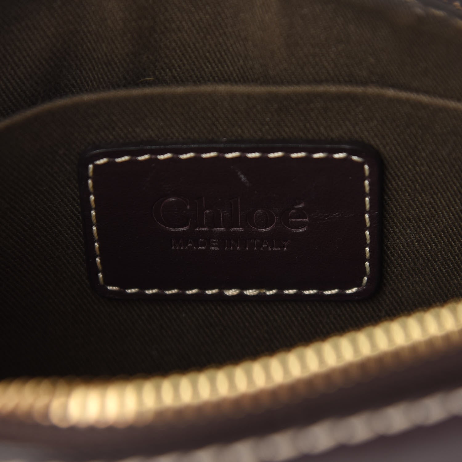 Chloe Shiny Calfskin Small Marcie Saddle Shoulder Bag Black Raisin 6 of 10