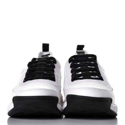Chanel Velvet Calfskin Mixed Fibers CC Sneakers 41 Ivory Black 2 of 9