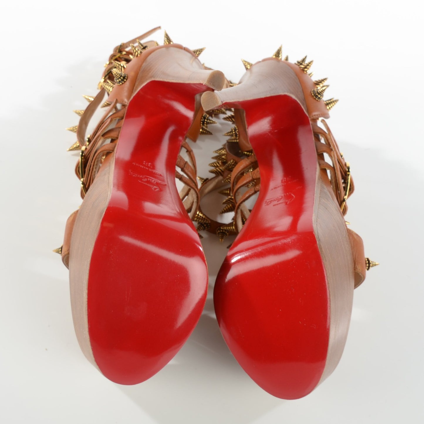 Calfskin Botticellita 160 Sandals 38 Brown