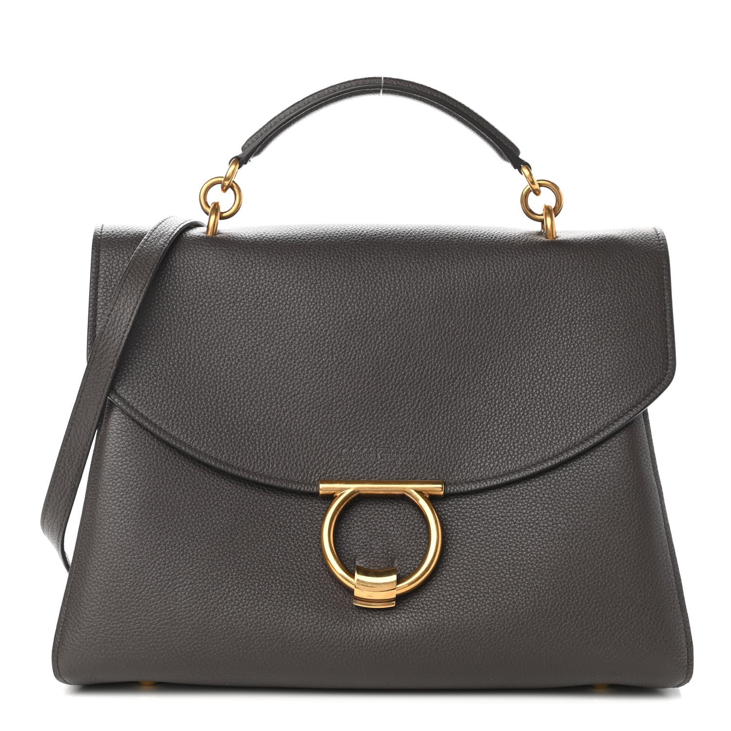 Salvatore Ferragamo Calfskin Medium Margot Top Handle Satchel 1 of 11