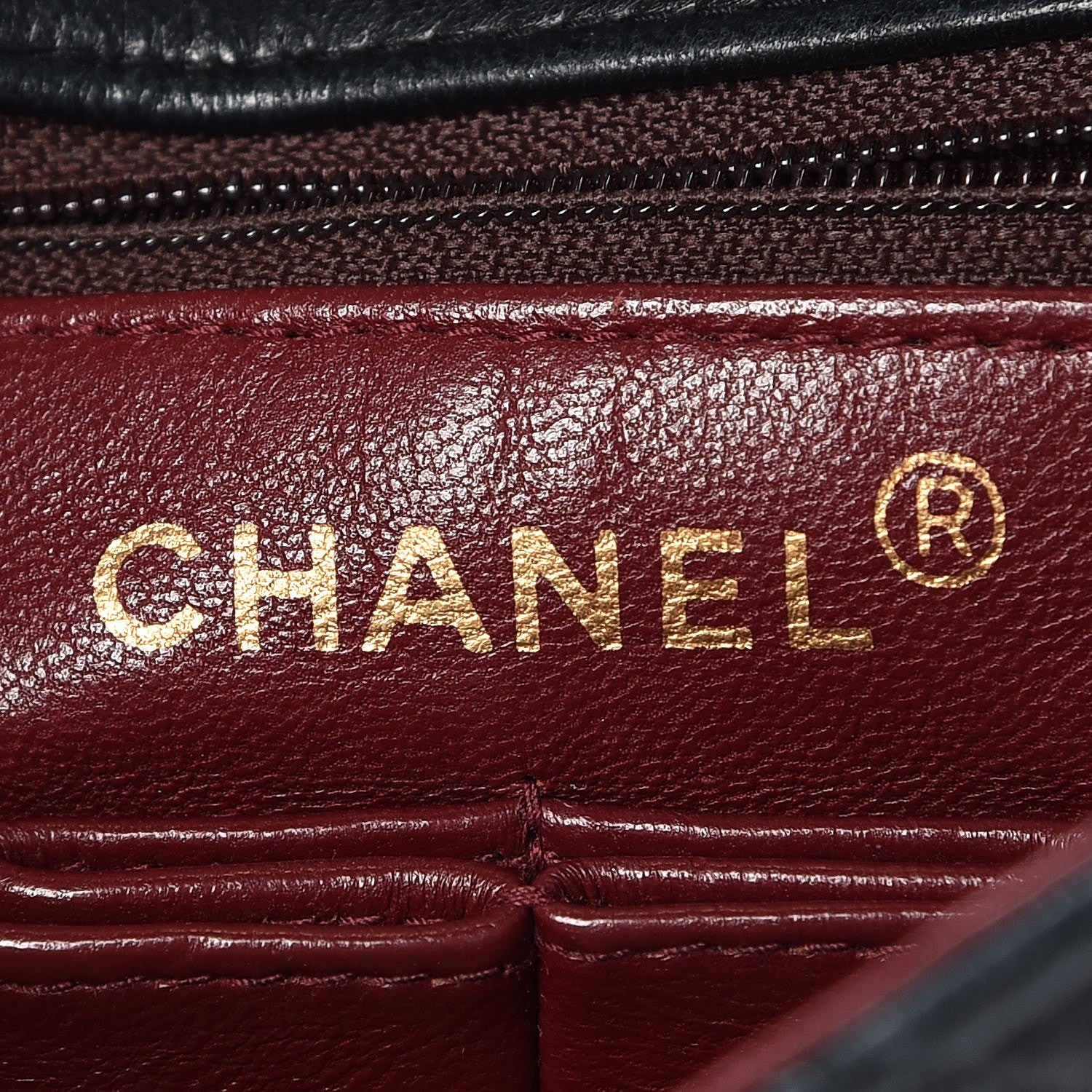 Chanel Lambskin Quilted Mini Square Flap Bag Navy 6 of 18