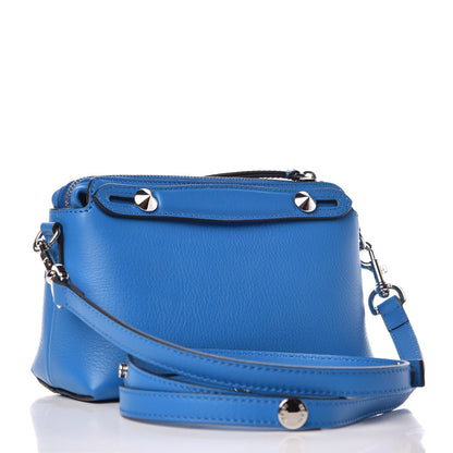 Fendi Vitello Dolce Mini By The Way Boston Bag Blue Royal 3 of 8
