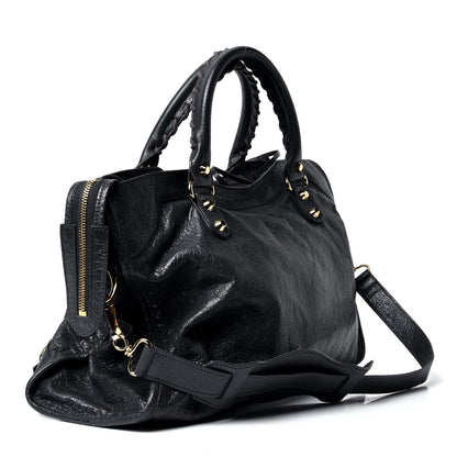Balenciaga Agneau Classic Gold Hardware City Gris Fossile Anthracite 2 of 4