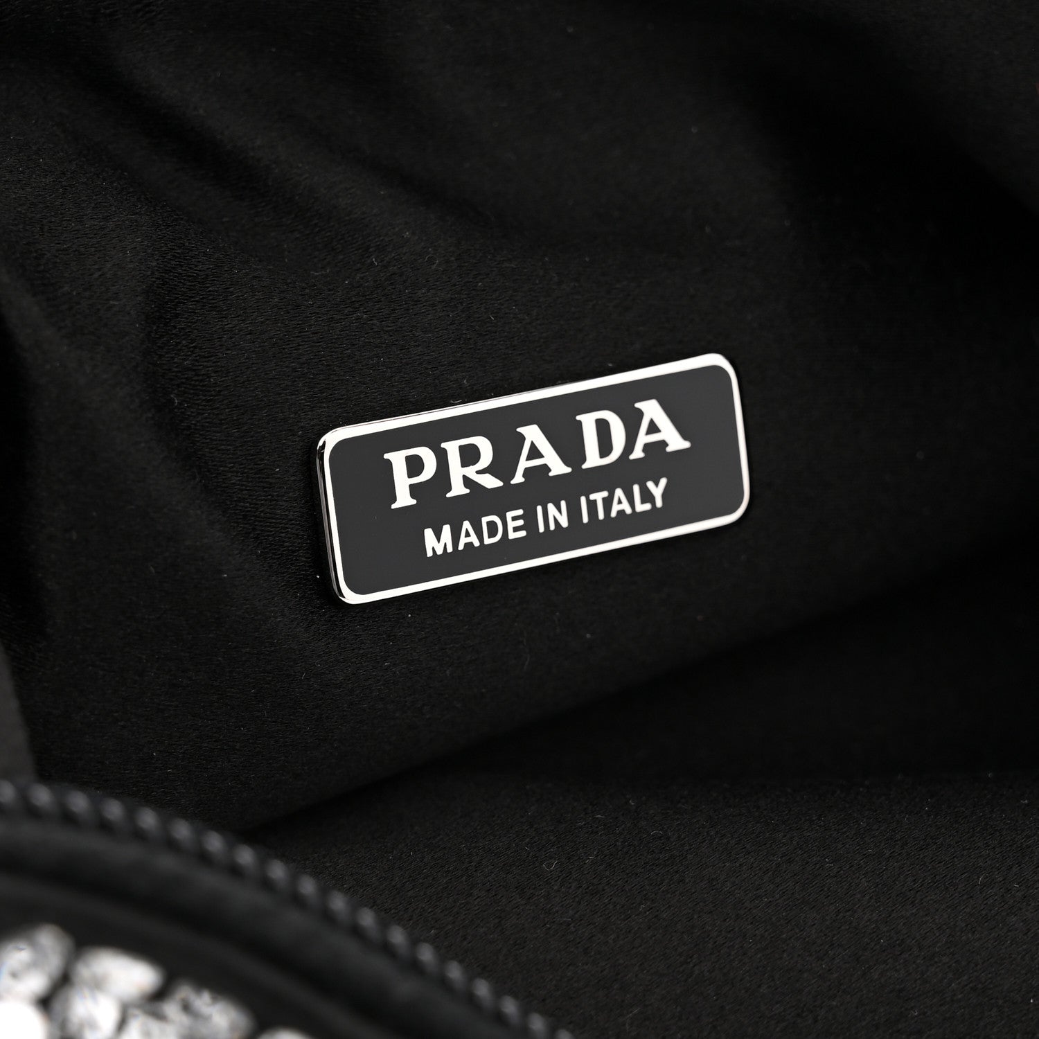 Prada Satin Crystal Mini Re-Edition 2000 Bag Cristal 6 of 10