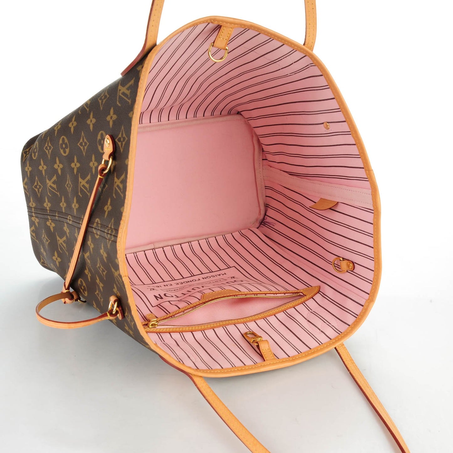 Monogram Neverfull MM Rose Ballerine
