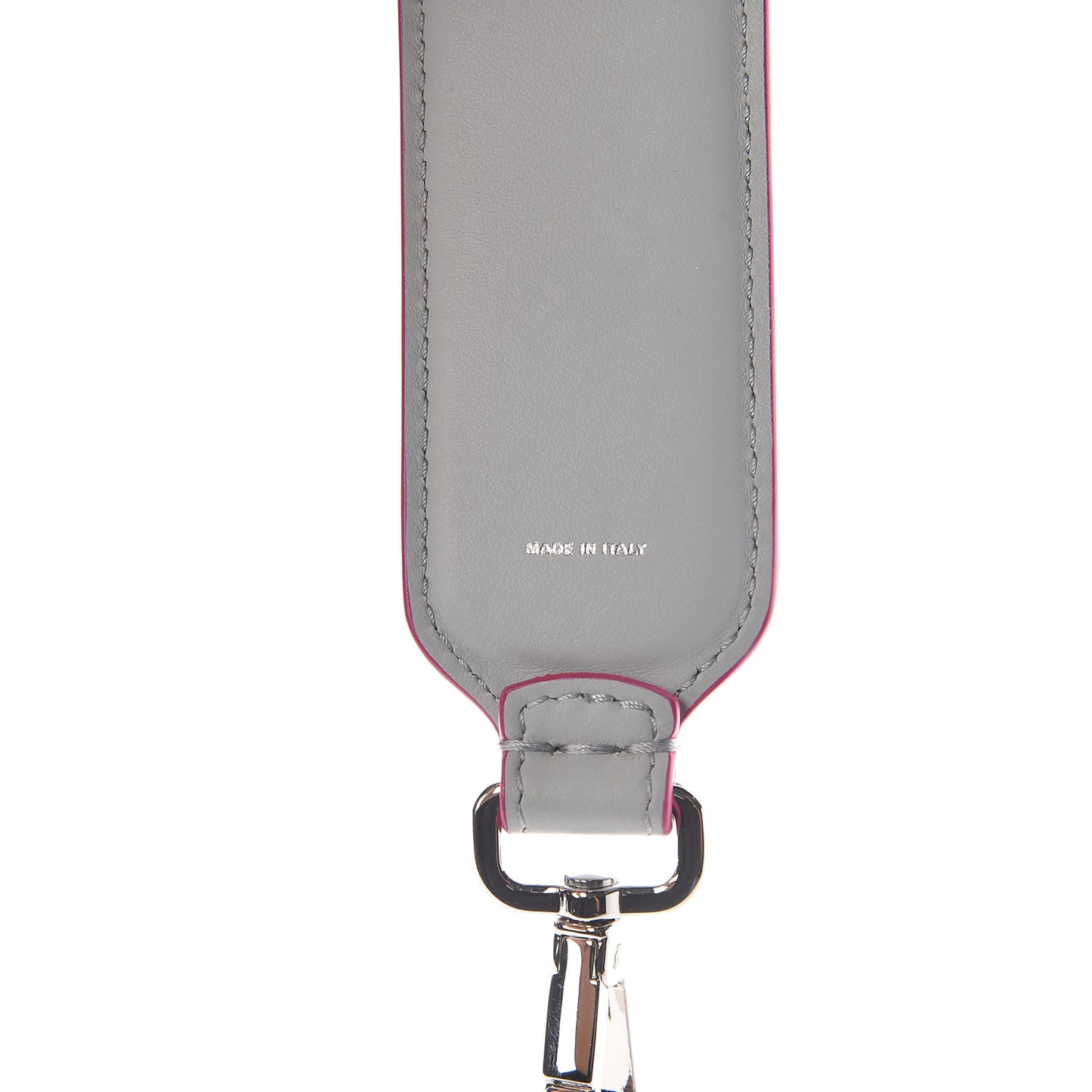 Vitello Century Fun Fair Metal Studded Mini Strap You Grigio Perla Multicolor