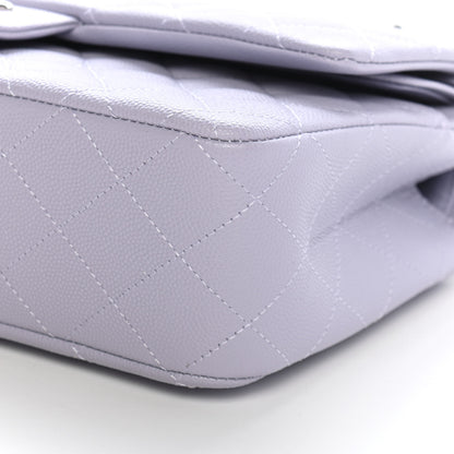 Chanel Caviar Quilted Medium Double Flap Light Purple 9 of 9