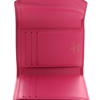 Louis Vuitton Calfskin Nanogram Embossed Victorine Wallet Rose 5 of 11