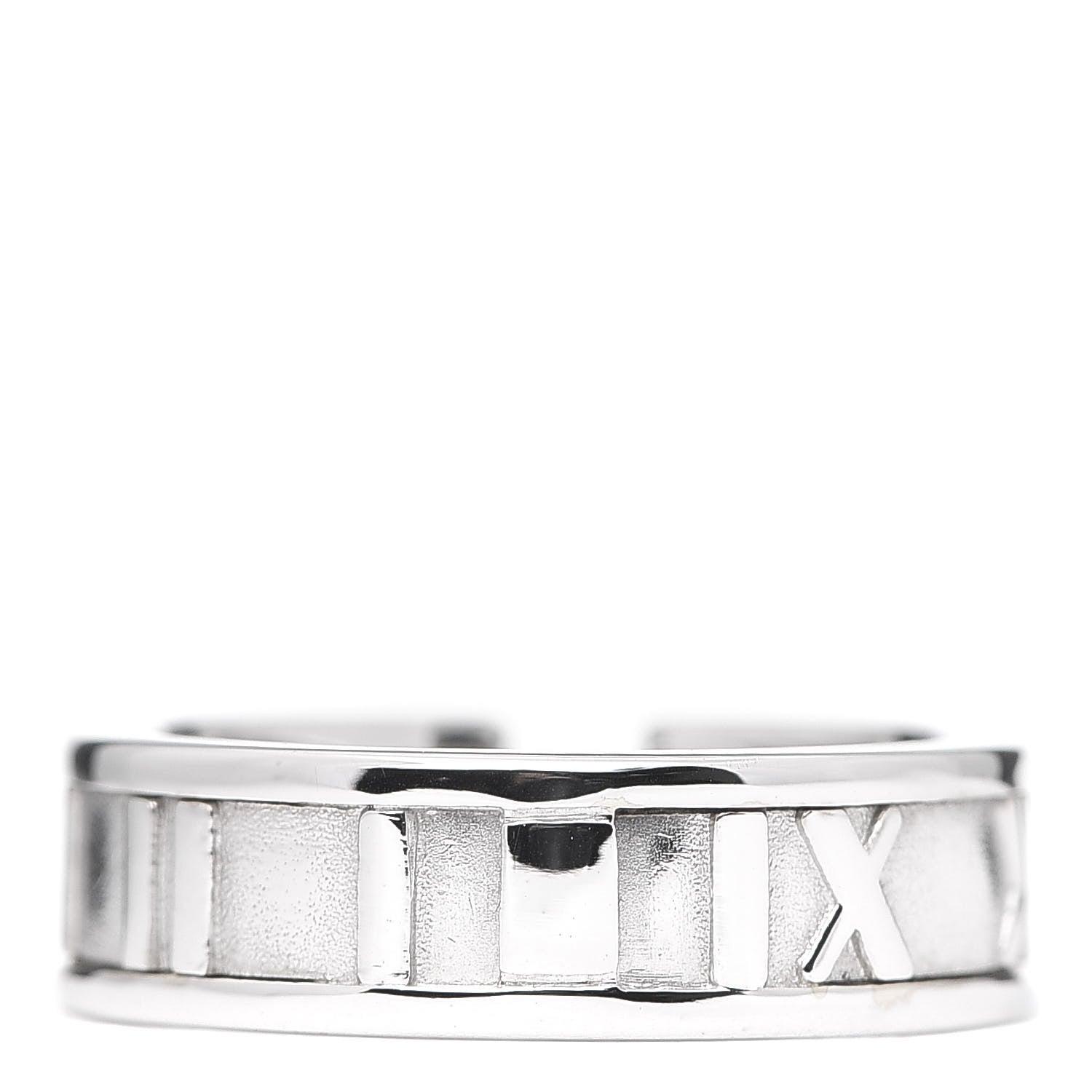 Tiffany 18K White Gold Diamond Atlas Ring 47 4 4 of 7