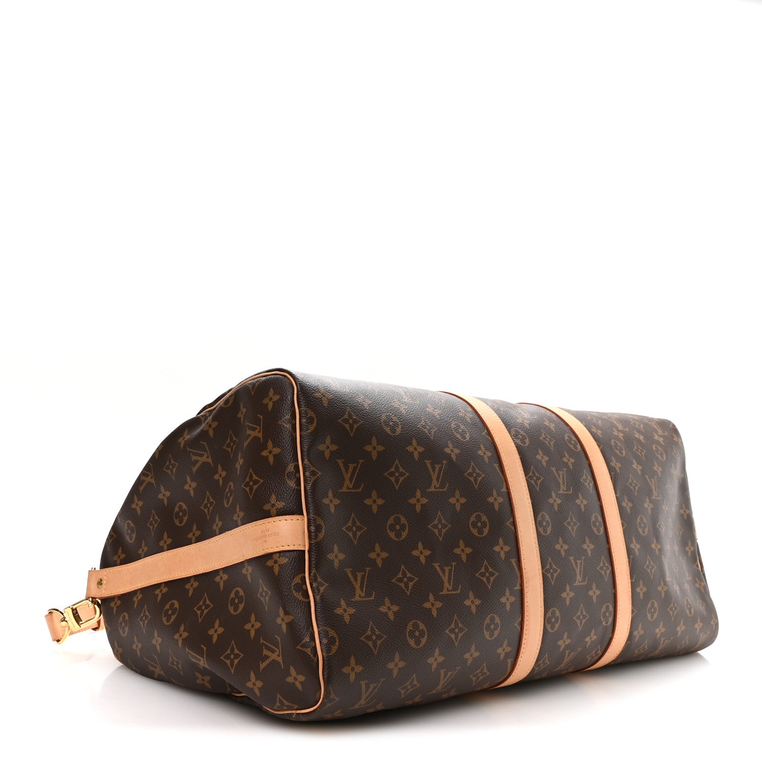 Louis Vuitton Monogram Keepall Bandouliere 55 3 of 12