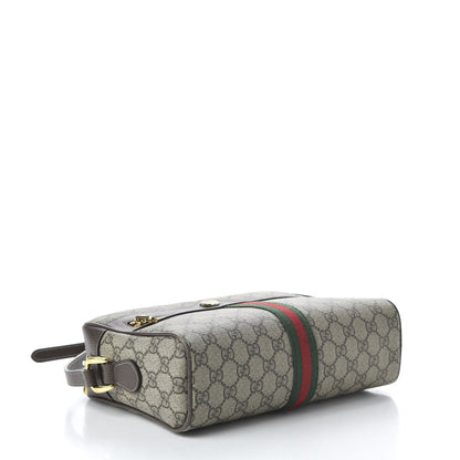 Gucci GG Supreme Monogram Web Small Ophidia Shoulder Bag Brown 4 of 11