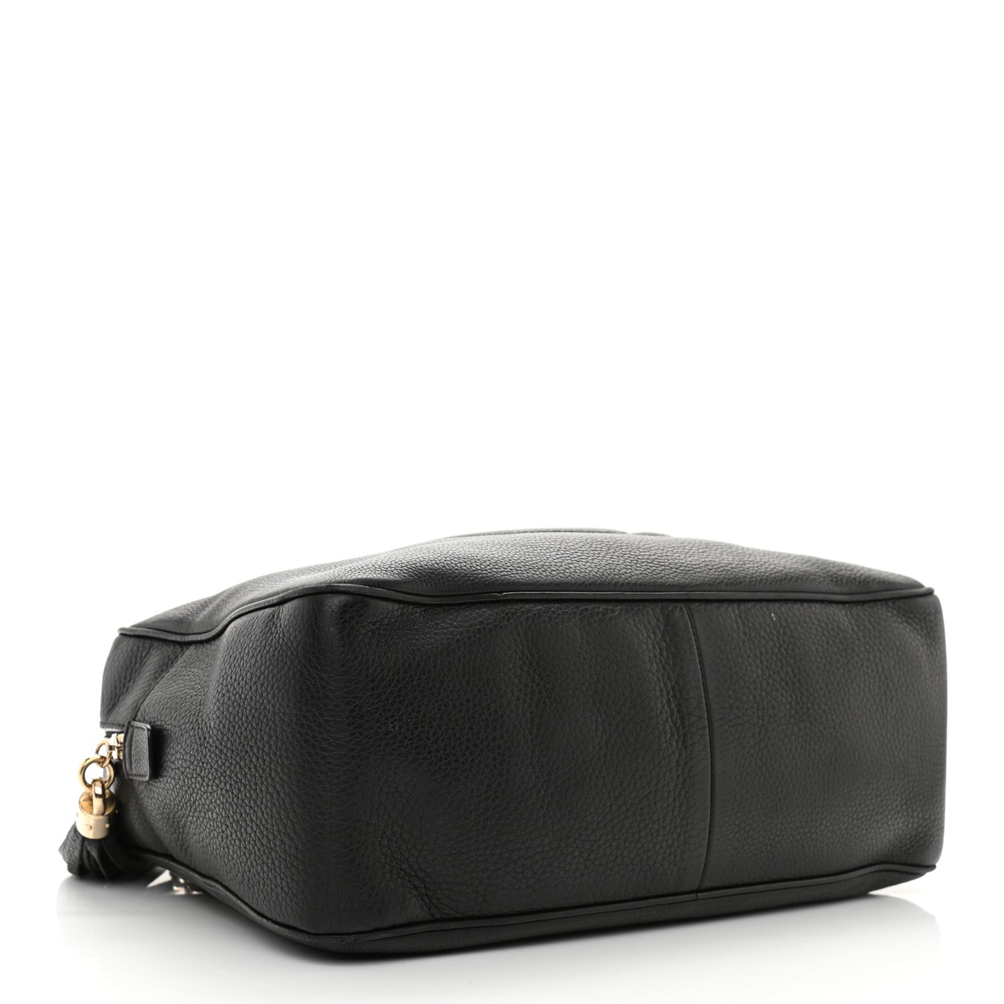 Pebbled Calfskin Medium Soho Bowler Black