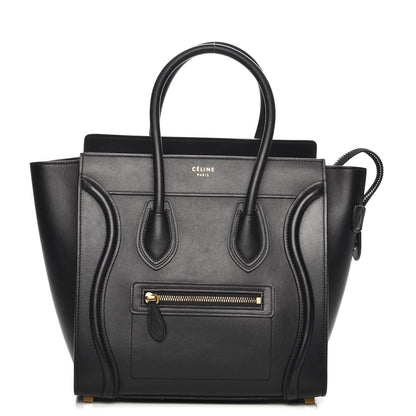 Celine Smooth Calfskin Micro Luggage Black 1 of 9