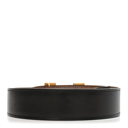 Hermes Box Togo 32mm H Belt 85 34 Black Gold 2 of 8
