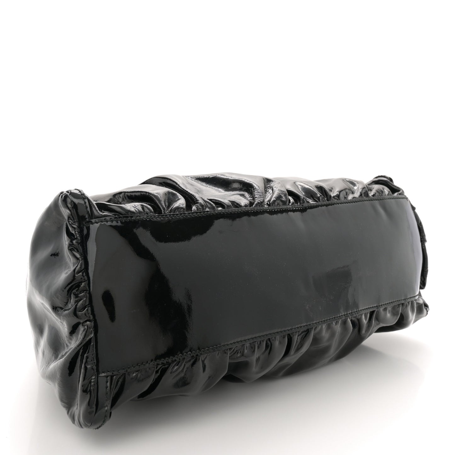 Patent Large D Ring Hobo Black