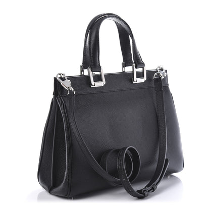 Gucci Grainy Calfskin Small Zumi Top Handle Bag Black 4 of 11