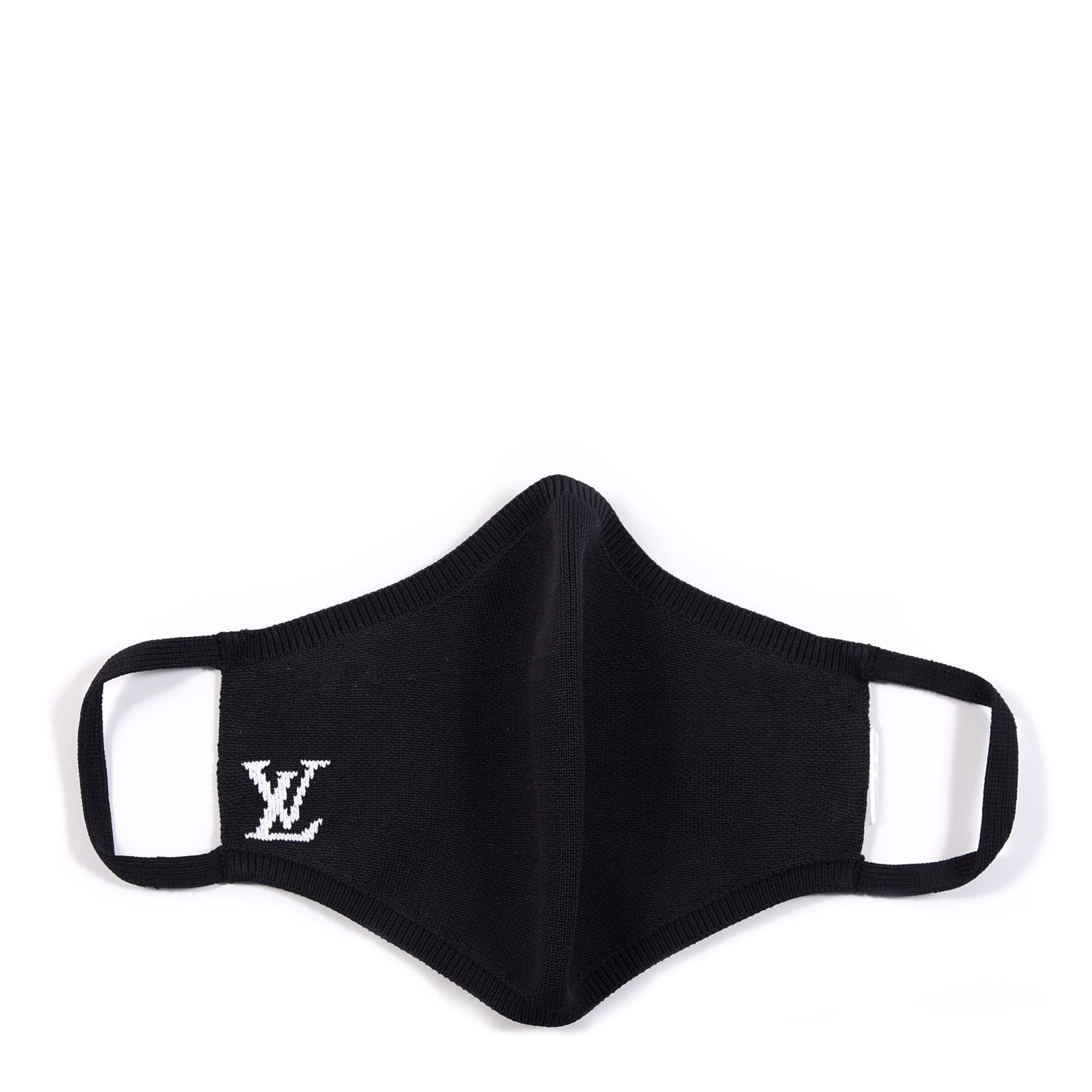 Louis Vuitton Knit LV Initials Face Mask Black 1 of 3