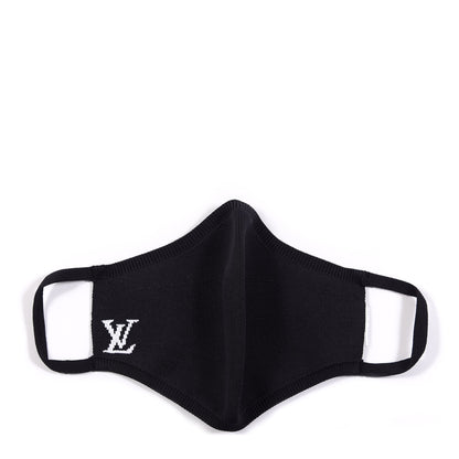 Louis Vuitton Knit LV Initials Face Mask Black 1 of 3