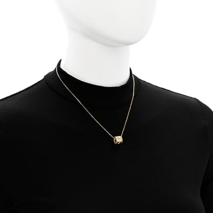Van Cleef & Arpels 18K Yellow Gold Diamond Small Perlee Clovers Pendant Necklace 2 of 6