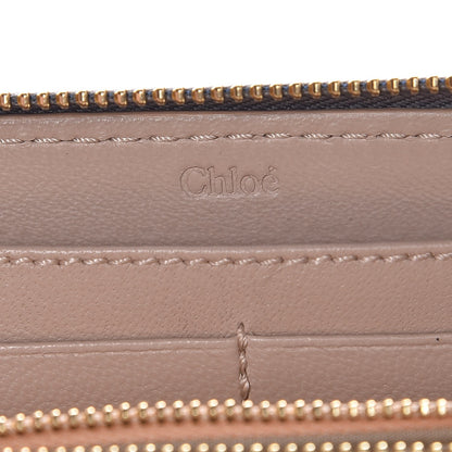 Chloe Calfskin Marcie Long Zip Around Wallet Cashmere Grey 6 of 10