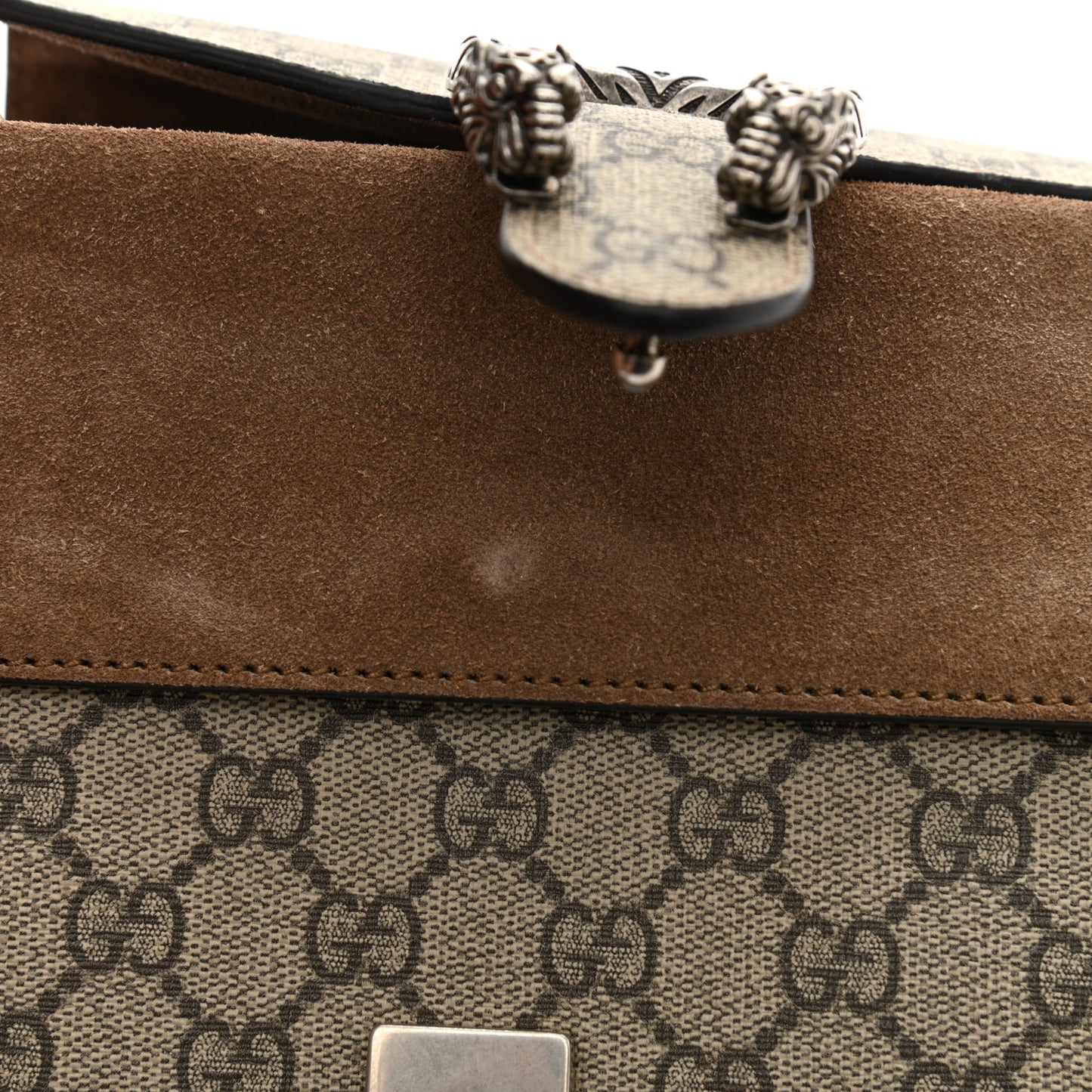 GG Supreme Monogram Mini Dionysus Shoulder Bag Taupe
