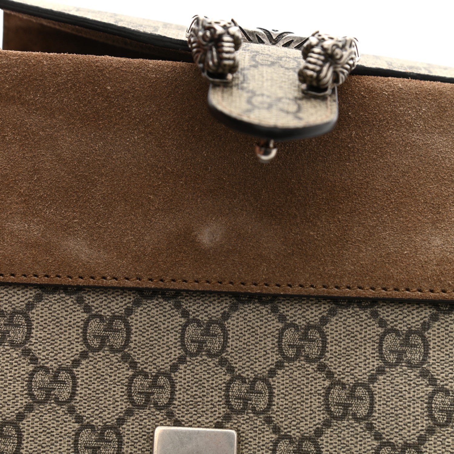 Gucci GG Supreme Monogram Mini Dionysus Shoulder Bag Taupe 9 of 9