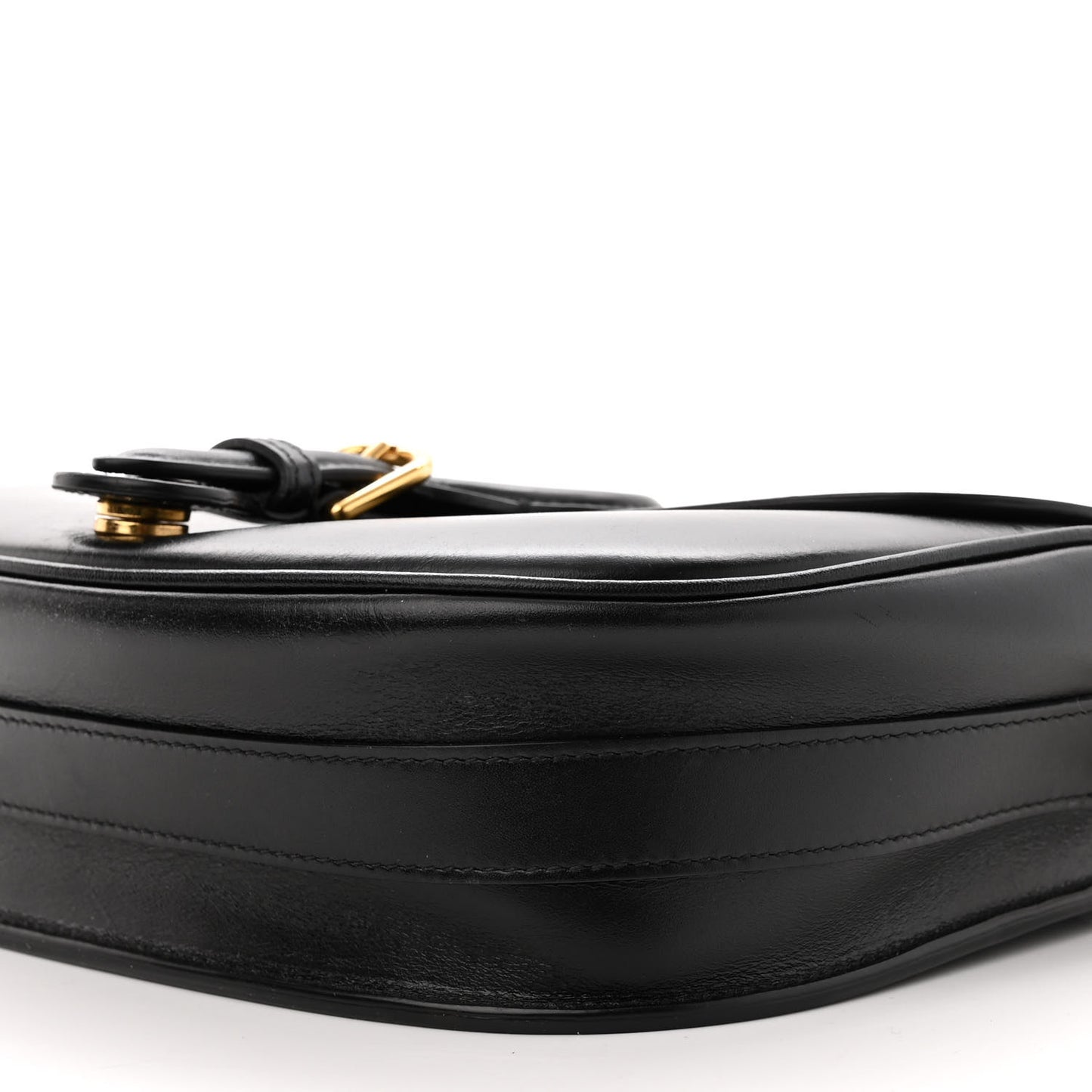Box Calfskin Medium Bobby Flap Black