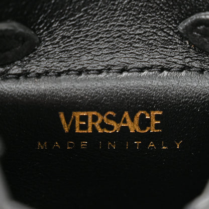 Versace Suede Crystal Studded Micro La Medusa Bag Black 6 of 9