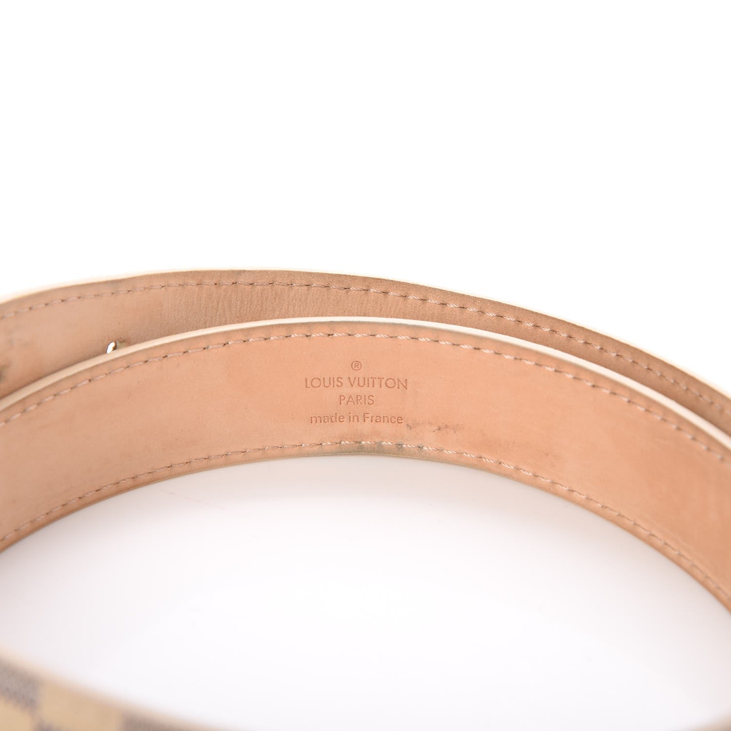 Louis Vuitton Damier Azur 25mm Belt 80 32 8 of 8
