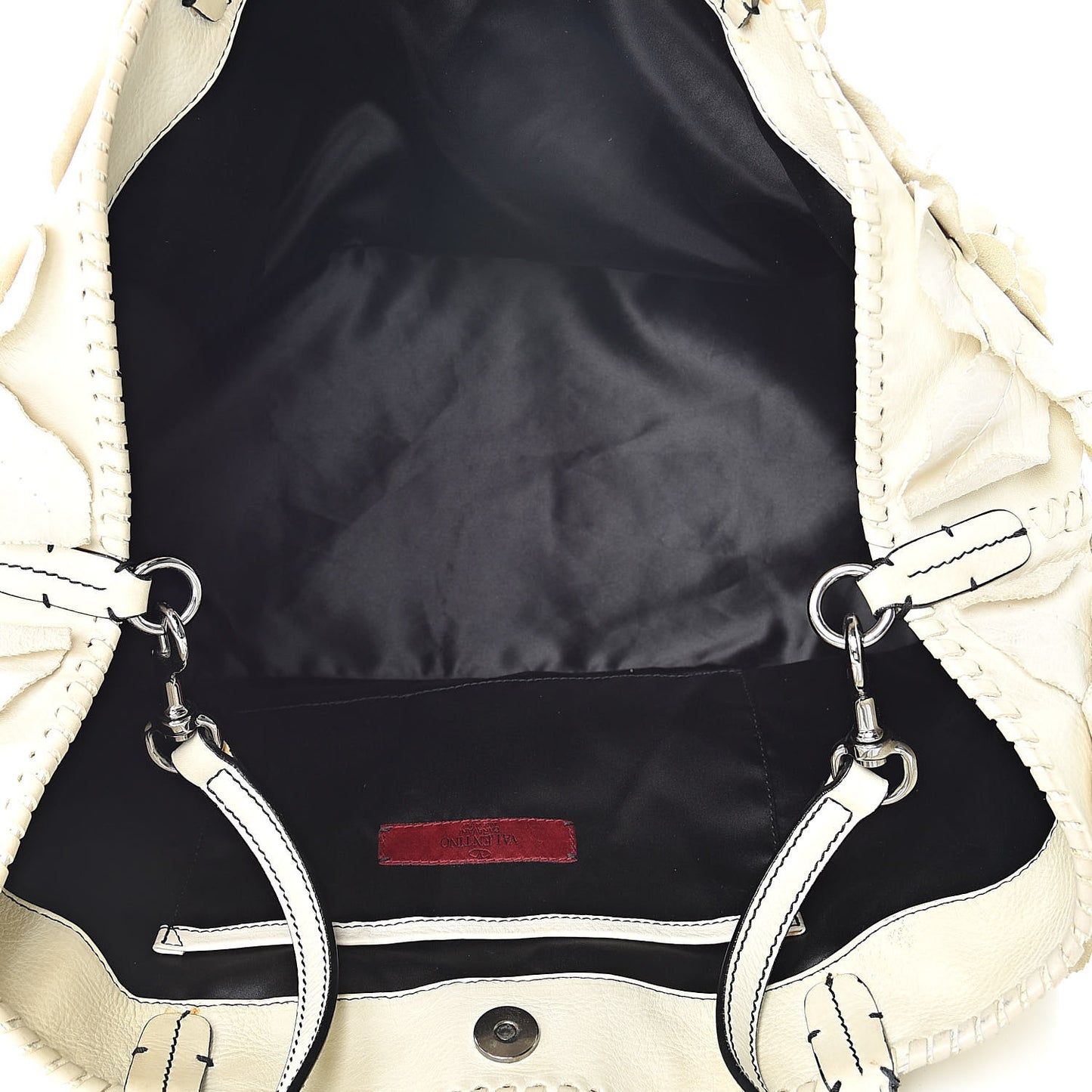 Nappa Floral Tote White