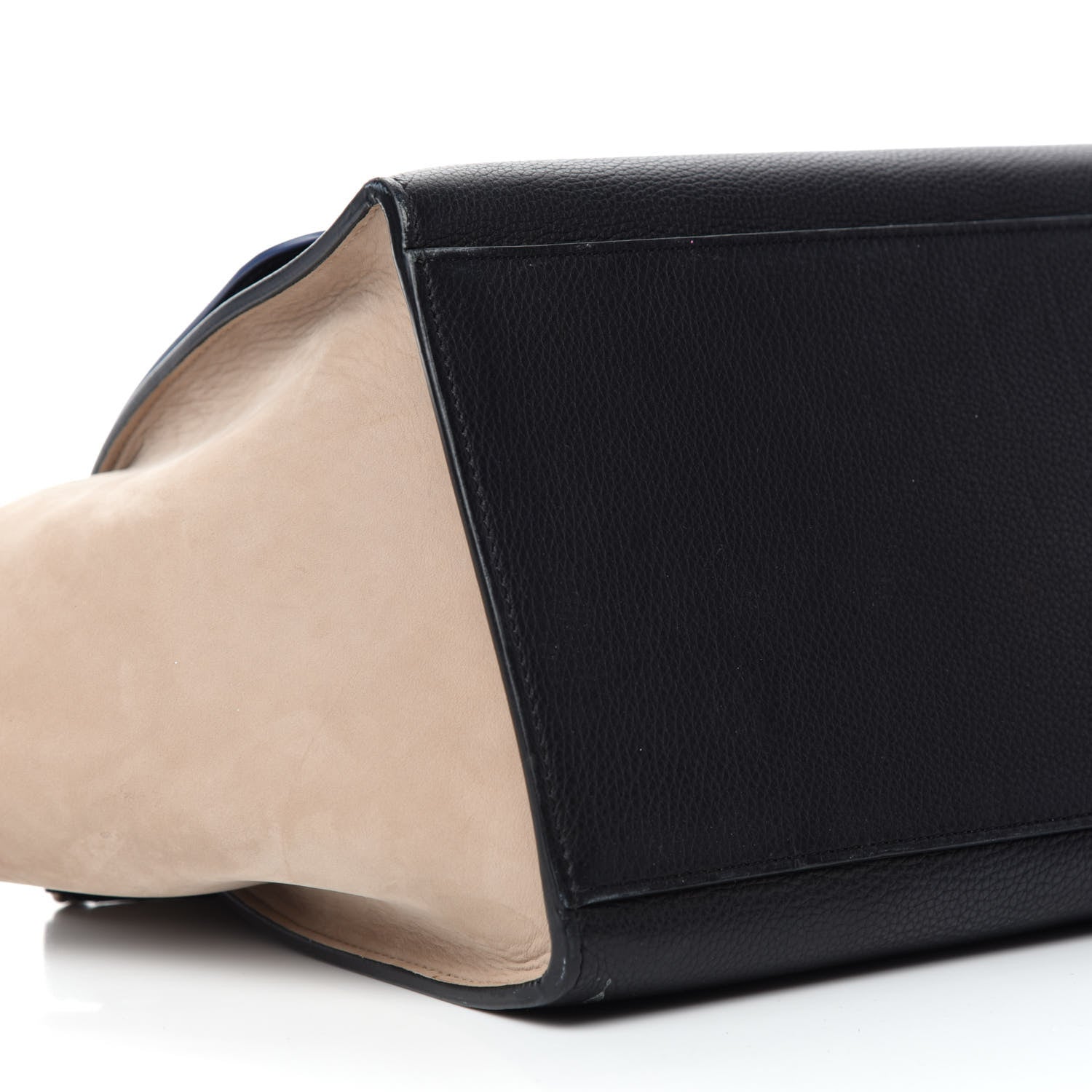 Celine Smooth Calfskin Nubuck Small Tri-Color Trapeze Medium Blue 6 of 20